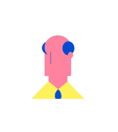Img of Old Man Illustrations made in Pure CSS